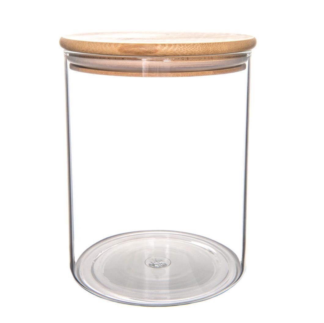 Imported Bamboo lid glass jar(280ml)(10pcs)