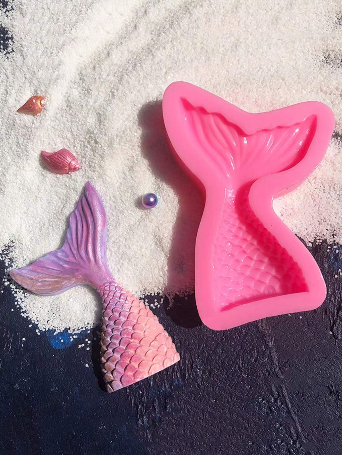 Mermaid tail mold